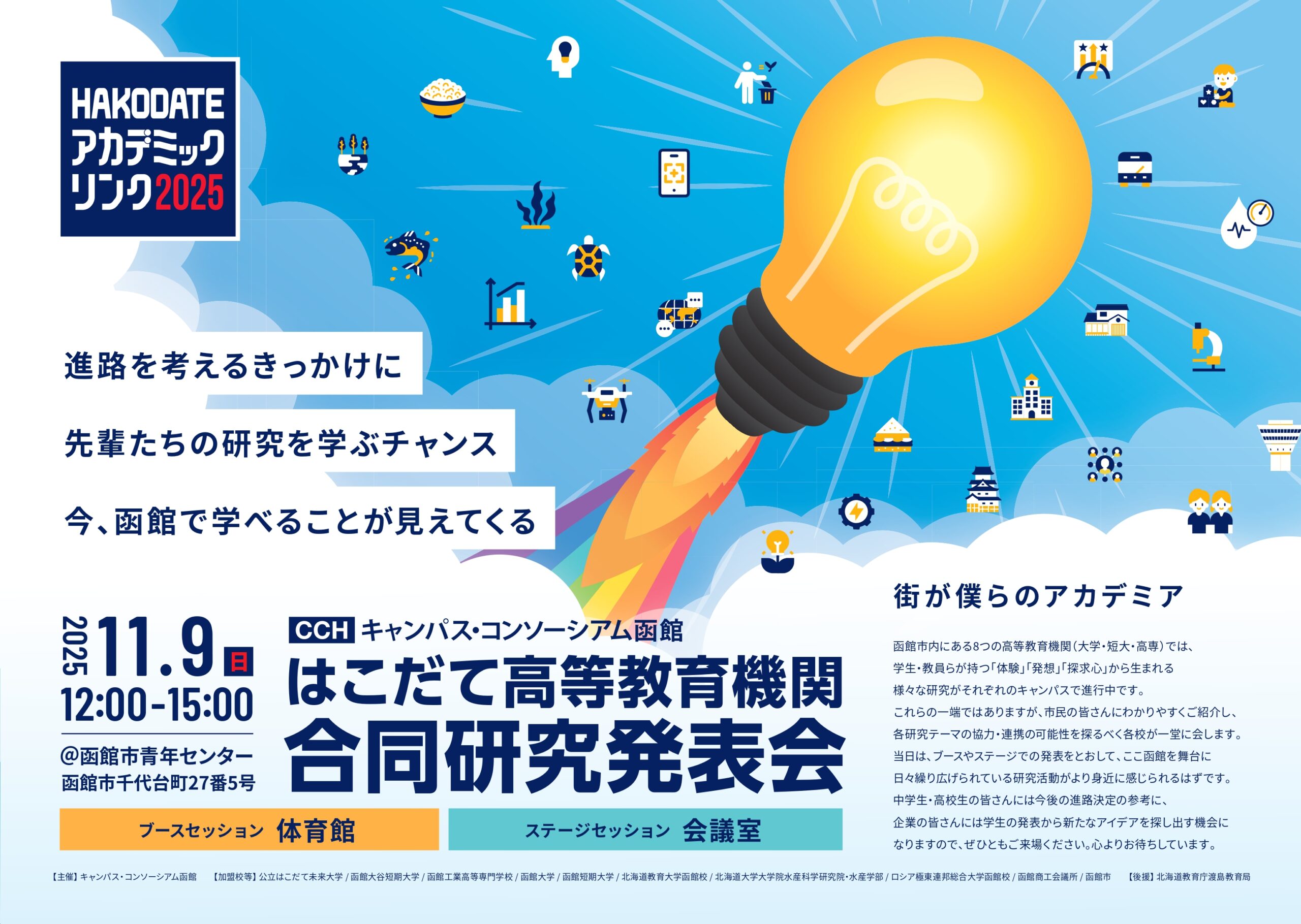 HAKODATE アカデミックリンク2025ポスター